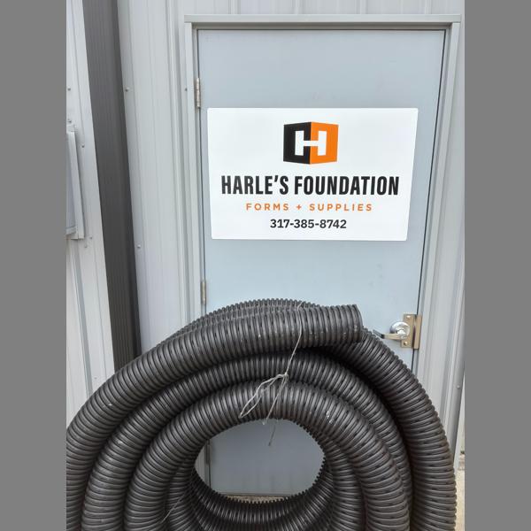 4"x100' rolls black tile 4" perforated